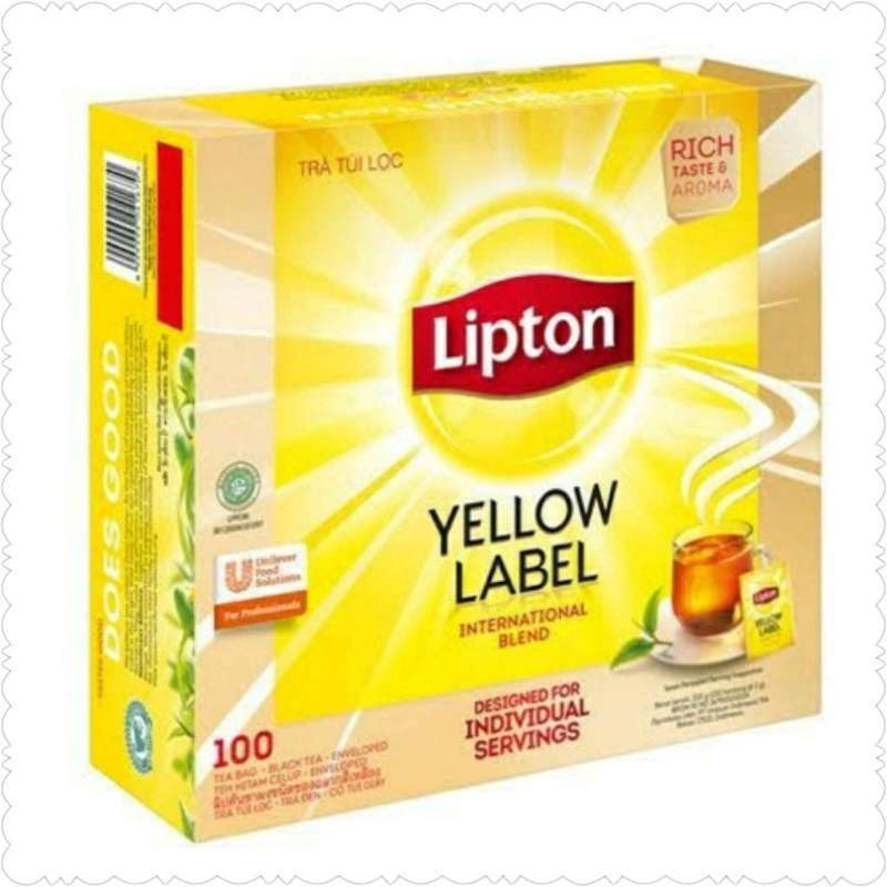 Jual Lipton Yellow Label 100 Tea Bag Envelope di Seller ...