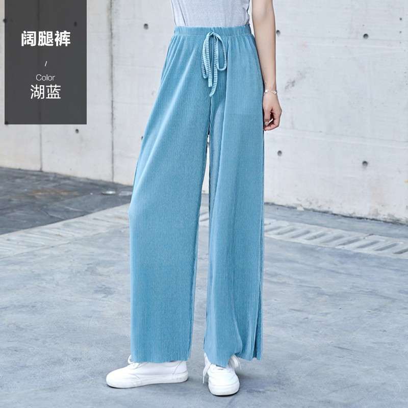 Promo MANJALIRA KOREAN ICE SILK PLEATED 