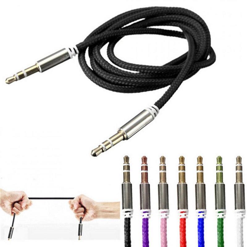 New 3.5mm Male to Male Stereo Audio Car AUX Auxiliary Cable for PC iPod Phone