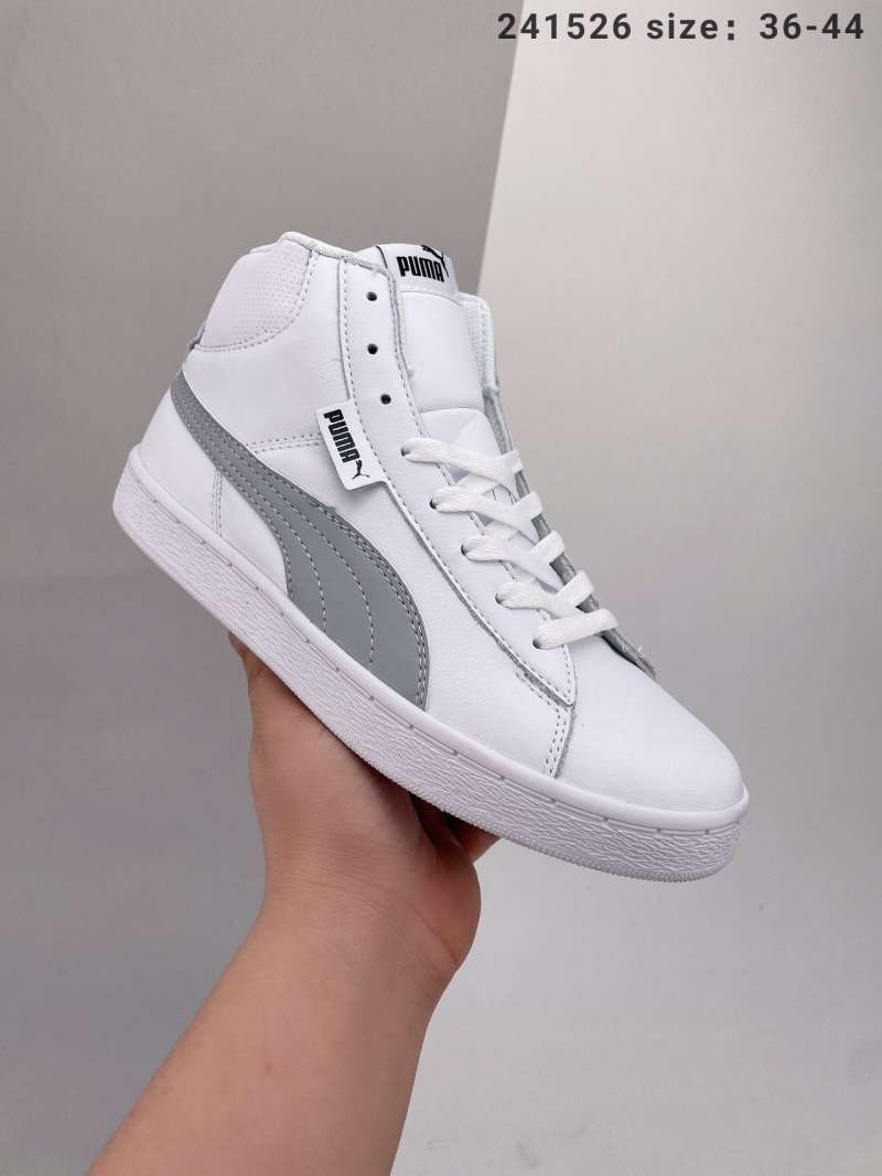 high top pumas white