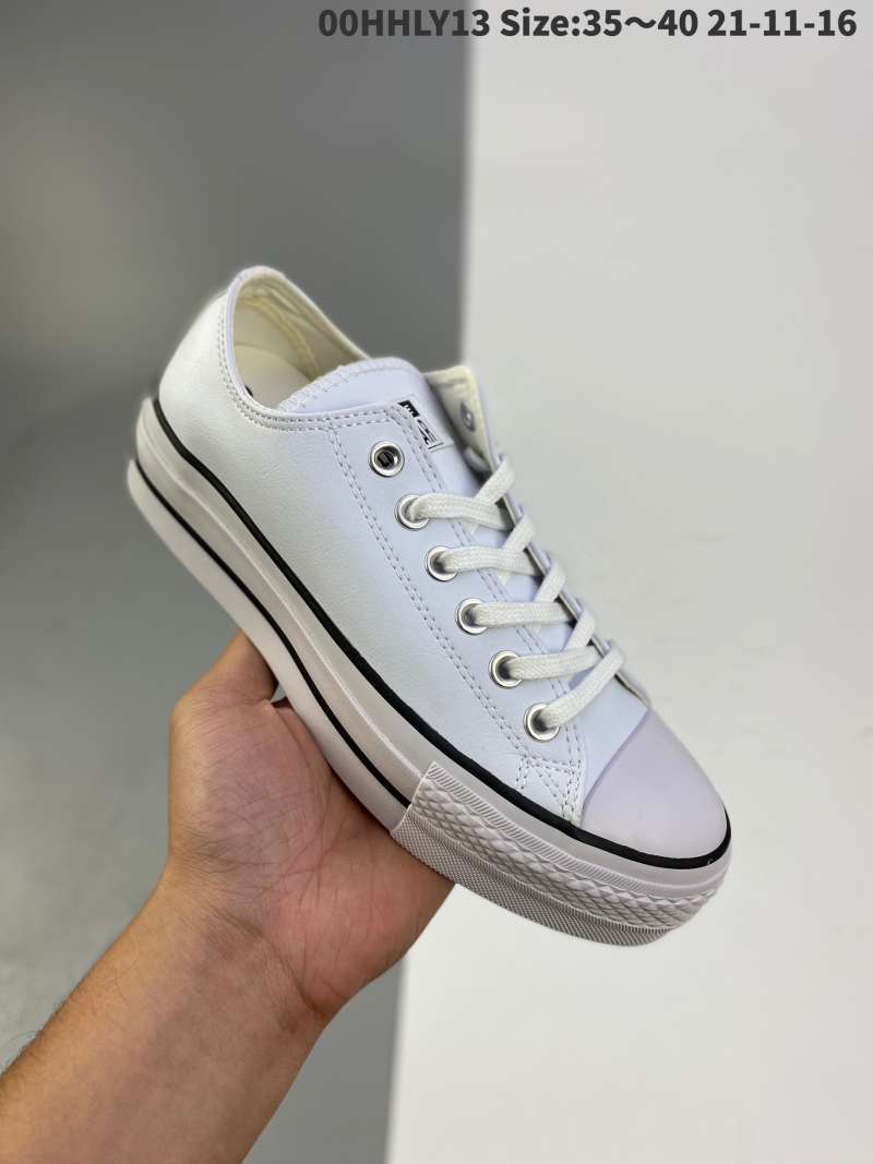 white thick bottom converse