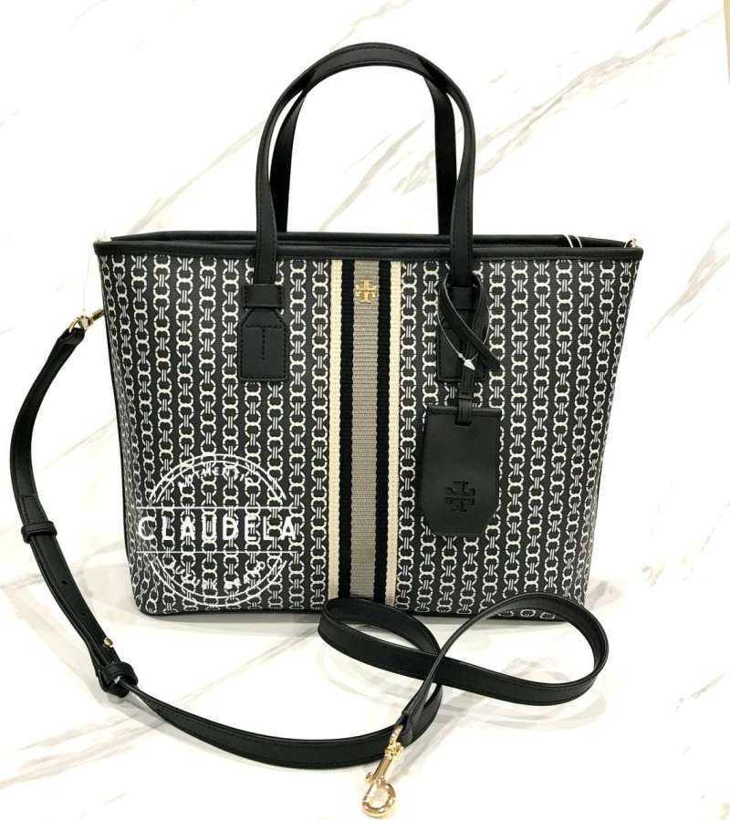 Tory burch gemini best sale link small tote black