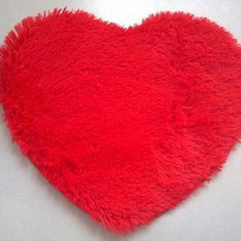 Jual Bluelans Short Plush Carpet Kids Heart Shape Cushion Soft