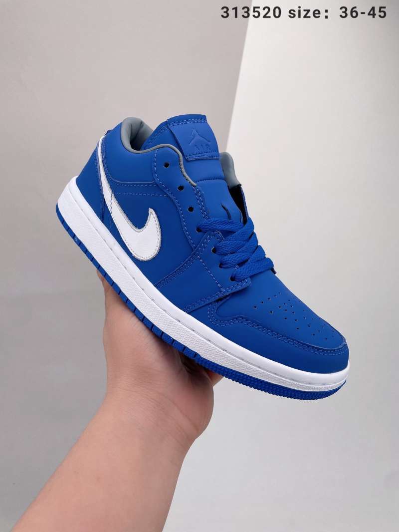 blue and white jordan basketball shoes