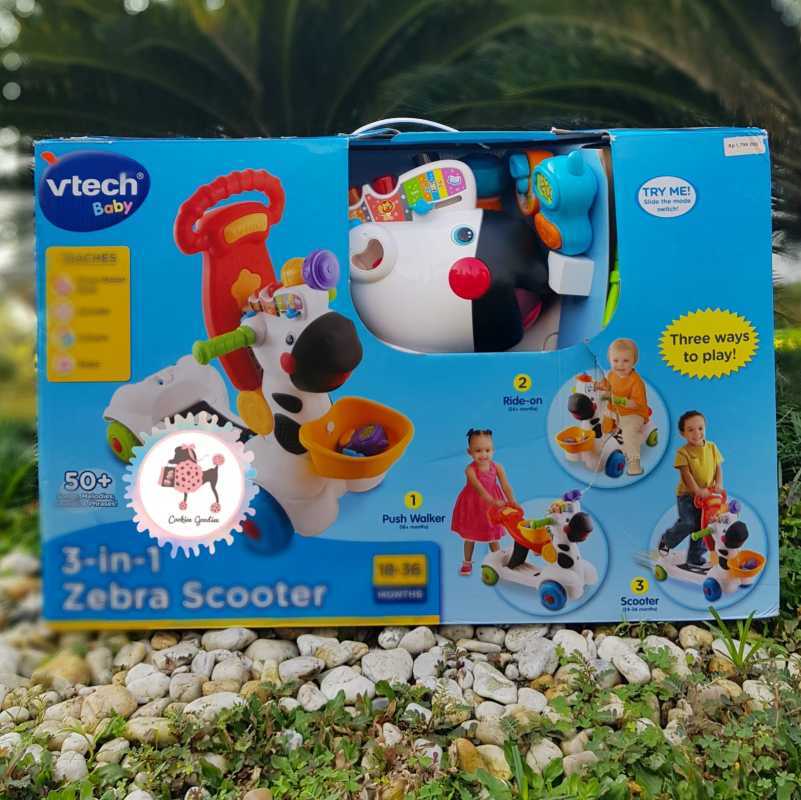 Vtech zebra scooter pink deals