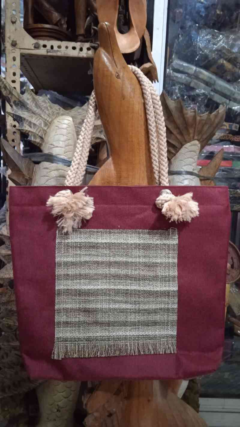 Tas panggul kain denim Totebag bali