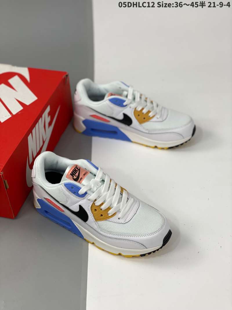 white blue and yellow air max 90