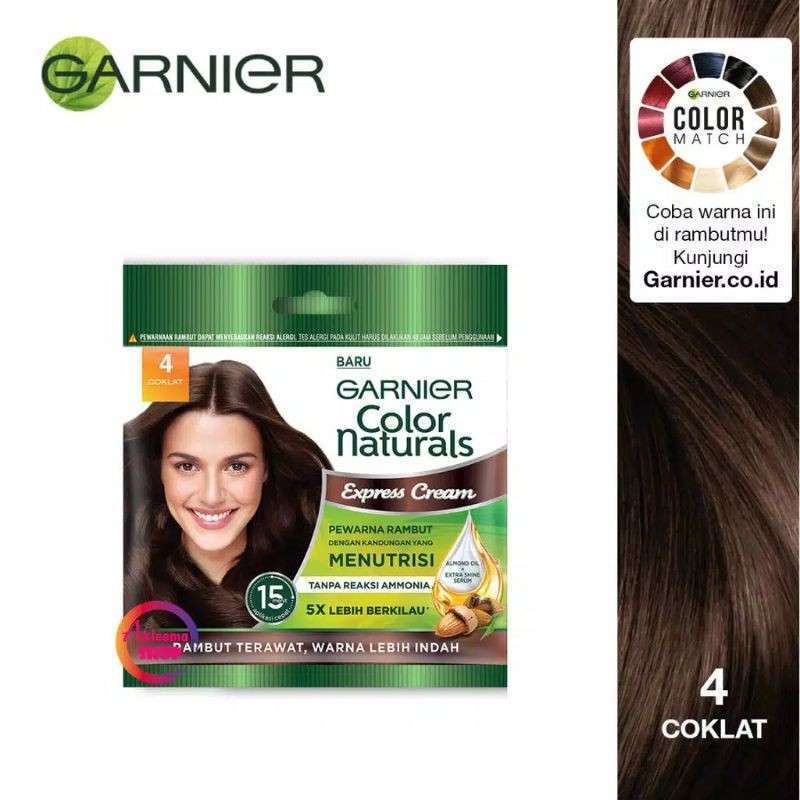 Jual Garnier Colour Natural Hair Sachet - No. 4 = Coklat di Seller  Cozmeta_id - Ancol, Kota Jakarta Utara | Blibli