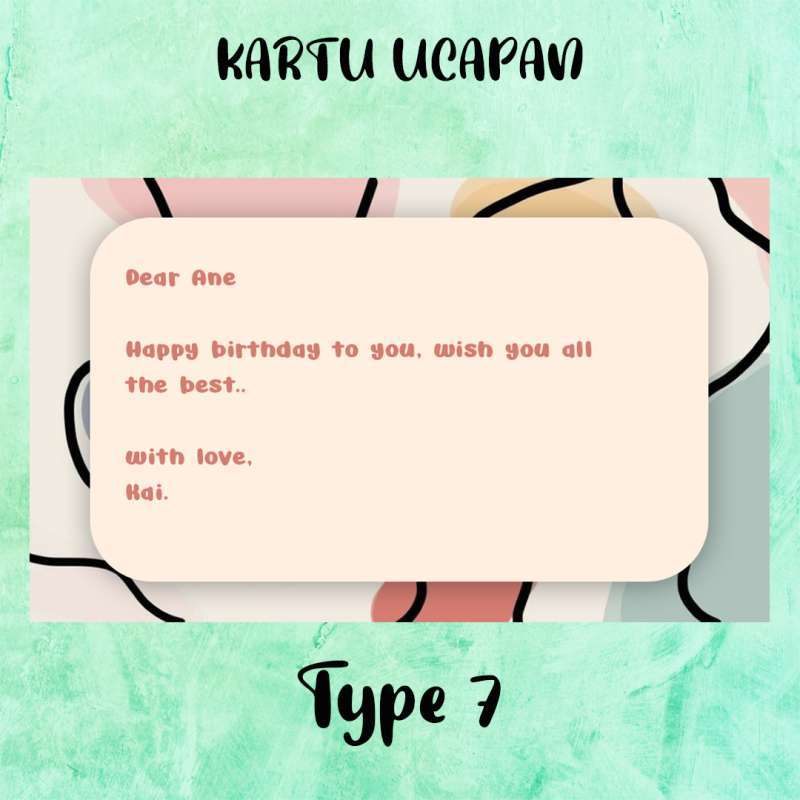Jual KARTU UCAPAN / GREETING CARD CUSTOM MURAH MERIAH - UCAPAN 1 di Seller Winshopdesign - Kota Jakarta Barat, DKI Jakarta | Blibli