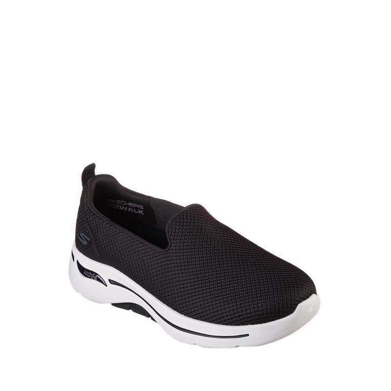 womens skechers black and white