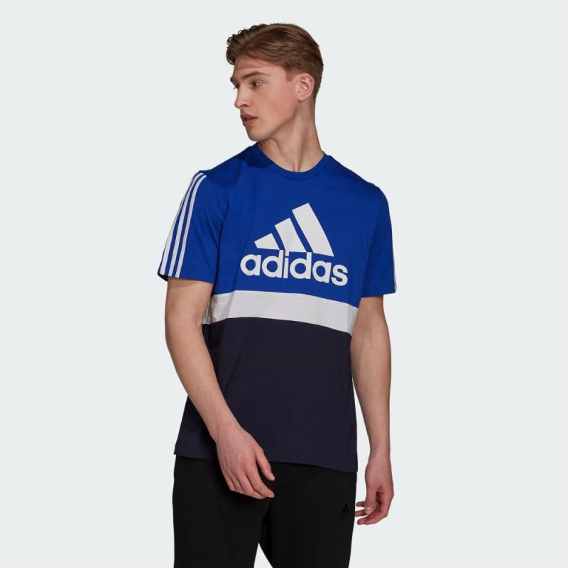adidas Essentials Embroidered Linear Logo T-Shirt - Red | adidas UK