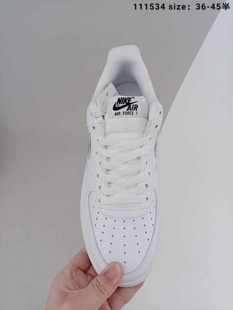 all white air forces with black check