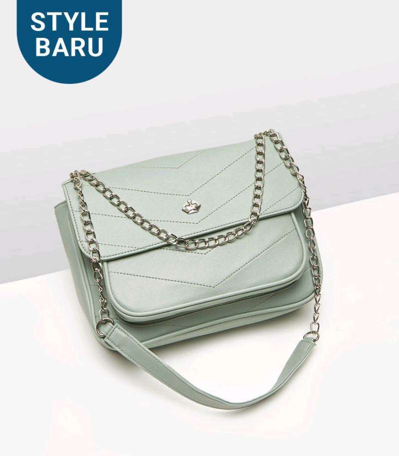 Jual TAS SOPHIE MARTIN SHOULDER BAG ALMANDA MINT GREEN TALI RANTAI