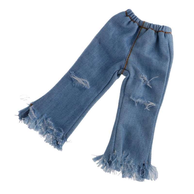 Trendy Ripped Jeans Pants with Tassel 