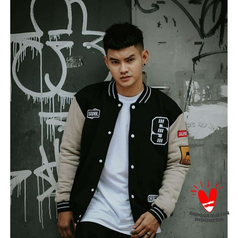 Cotton fleece on sale varsity jacket
