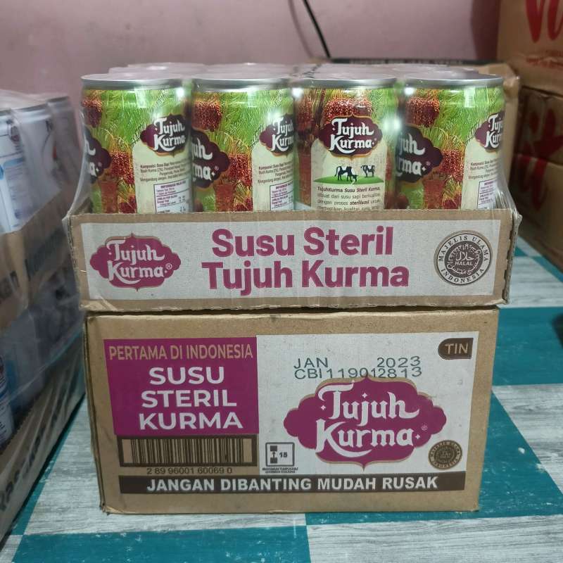 Jual 7 Kurma Susu Steril Tujuh Kurma 200 ml (1 kaleng) di Seller Usahanaomi  - Kota Depok, Jawa Barat | Blibli