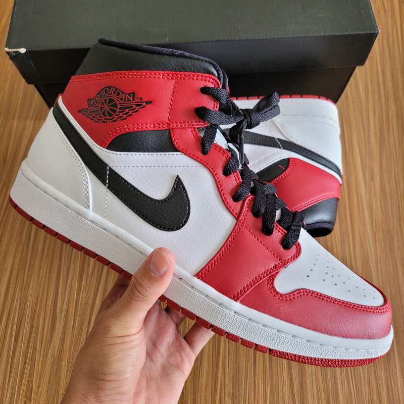 White Toe Air Jordan Chicago Mid White Heel Jual Air Jordan Mid