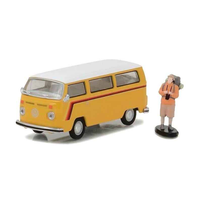 Volkswagen Type 2 >> Greenlight Volkswagen Type 2 Bus With Backpaker Action Figure Diecast Yellow 1 64 Volkswagen Type 2 >> Greenlight Volkswagen Type 2 Bus With Backpaker Action Figure Diecast Yellow 1 64