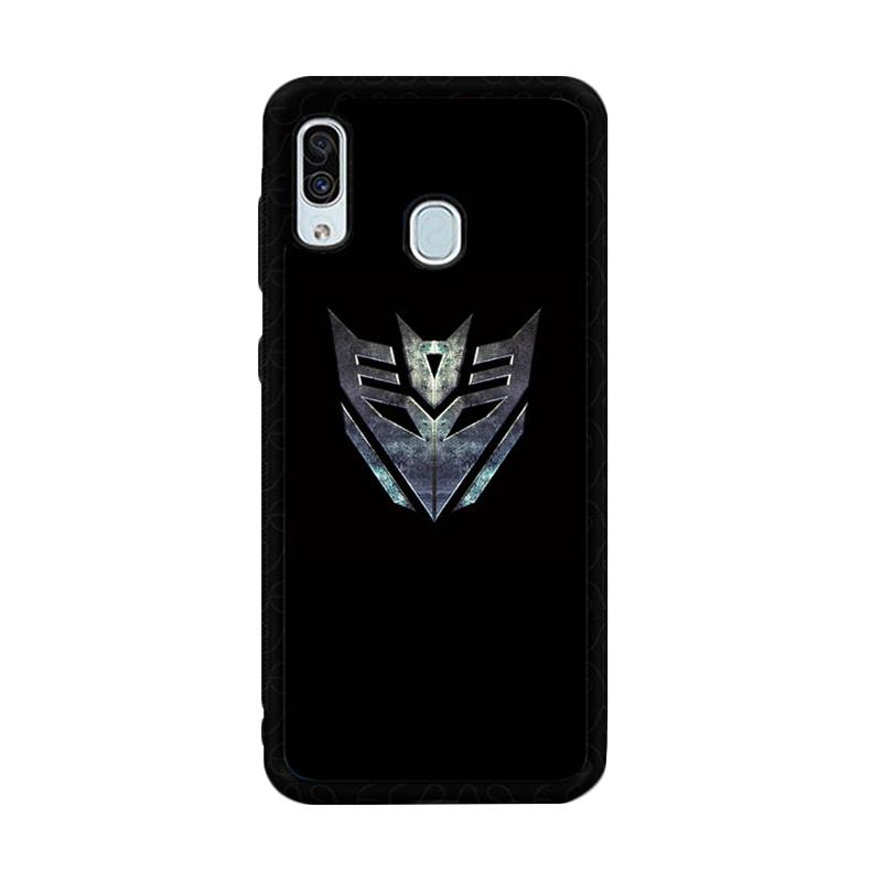 Cannon Case Logo Decepticon Silver Transformers Movies M0002 Custom Hardcase Casing For Samsung Galaxy A20 Or A30