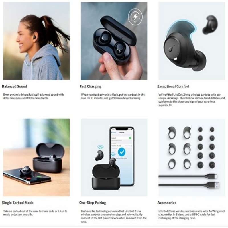 Wireless Earphone Ipx7 Bluetooth V5 