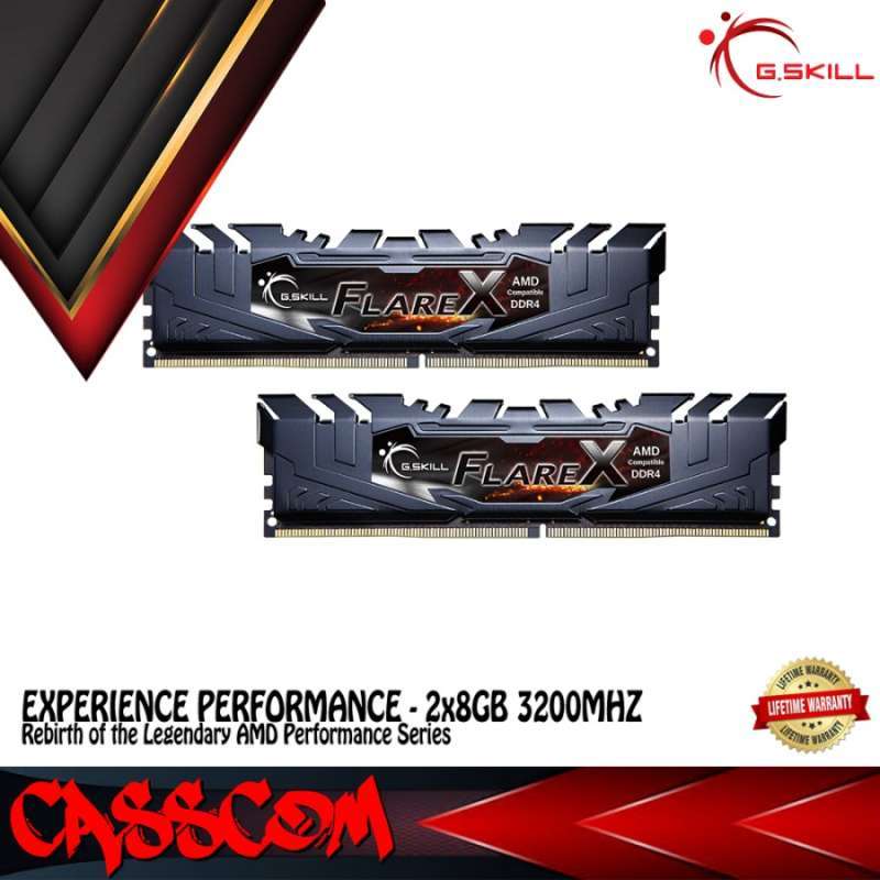Memory F4-3200C16D-16GFX FlareX 16GB (2x8GB) RAM DDR4 3200MHZ
