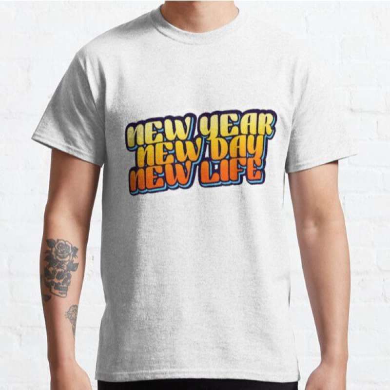 T-shirt 28005 Sablon DTF Ukuran 2XL, XL 