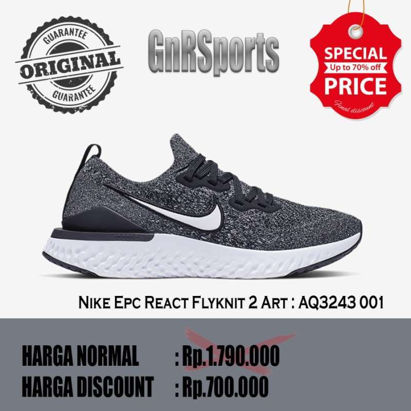 Harga sepatu nike epic react flyknit original shop