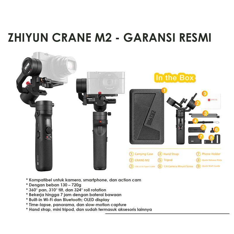 Jual Zhiyun Tech Crane M2 3 Axis Handheld Gimbal Techno Photo Online Juni 2020 Blibli Com