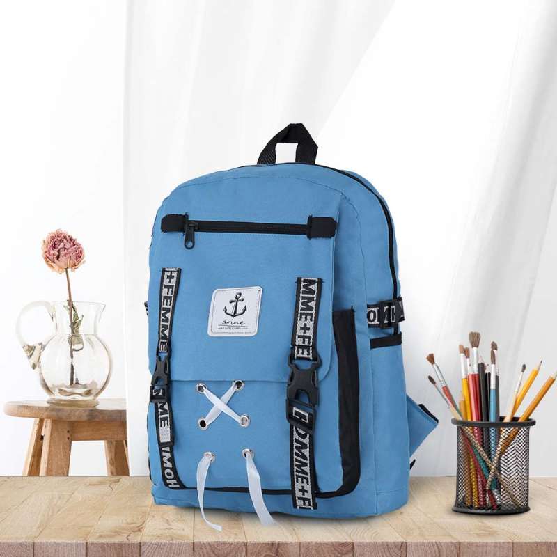 Jual Vexala Tas Ransel Backpack Wanita Kasual VEX 43 Warna Biru di