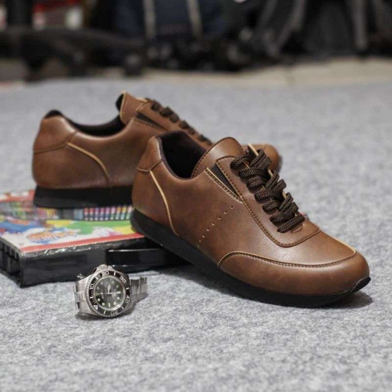 Promo Sepatu Casual Pria Sneakers Pria Kulit Pu Cowok Men Lokal 41 Sprint Black Diskon 12 Di Seller Majujaya Store Muktisari Kab. Ciamis Blibli