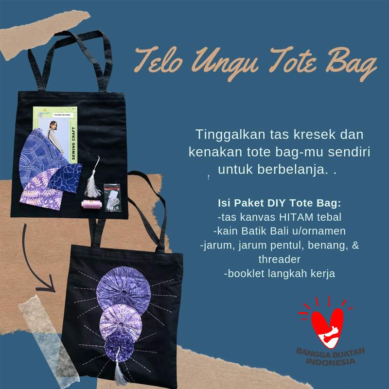 Jual Aryani Widagdo Tote Bag Telo Ungu Paket Diy Online Desember 2020 Blibli