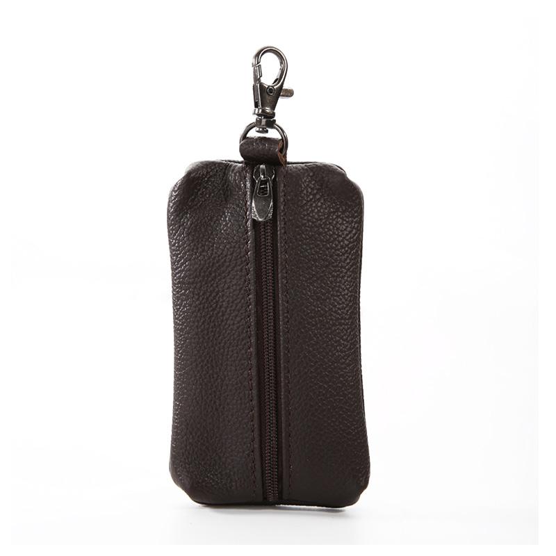 Ladies Leather Car KeyChain Card Holder Wallet Case key Organizer Bag keyring HO