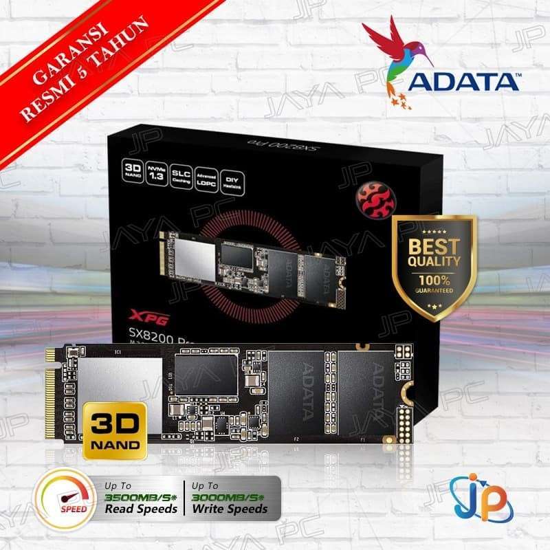 Jual Adata Ssd Xpg Sx8200 Pro Pcie Gen3 Nvme 1tb 3d Nand