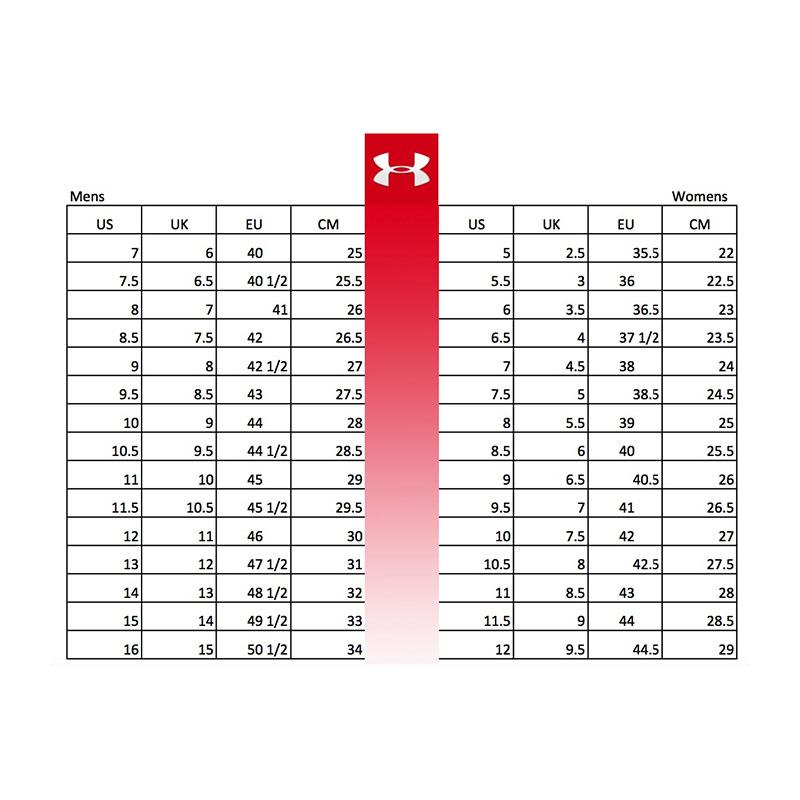 Ukuran sepatu sale under armour
