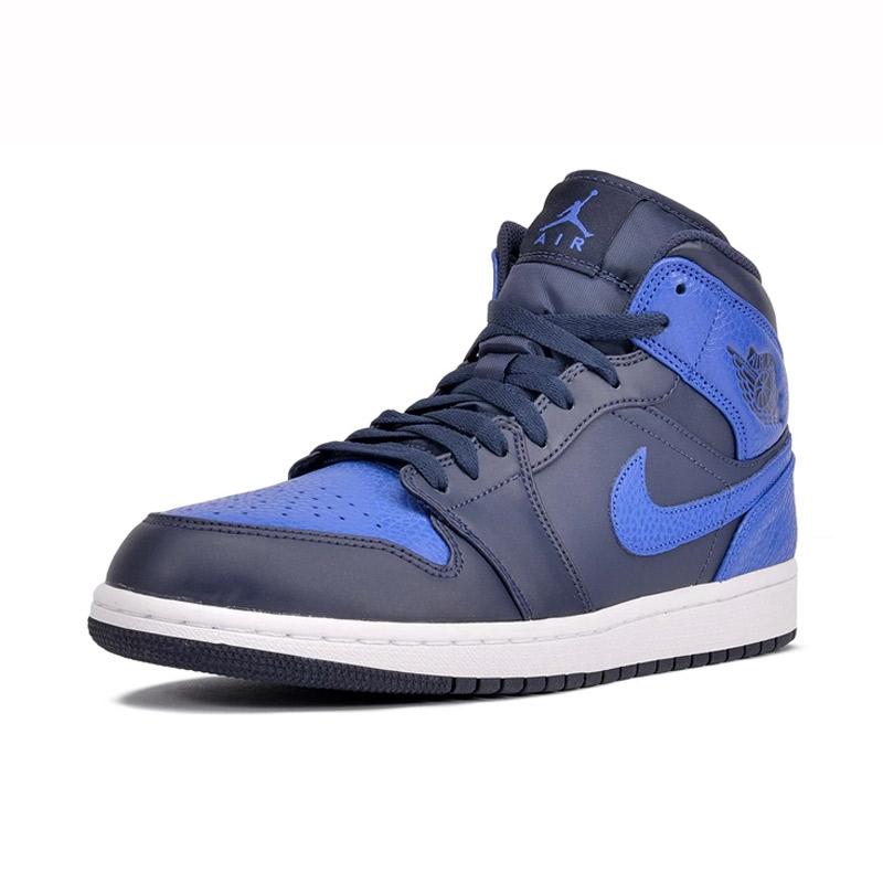 Jual NIKE Air Jordan 1 Mid Obsidian Game Royal Sepatu Sneakers