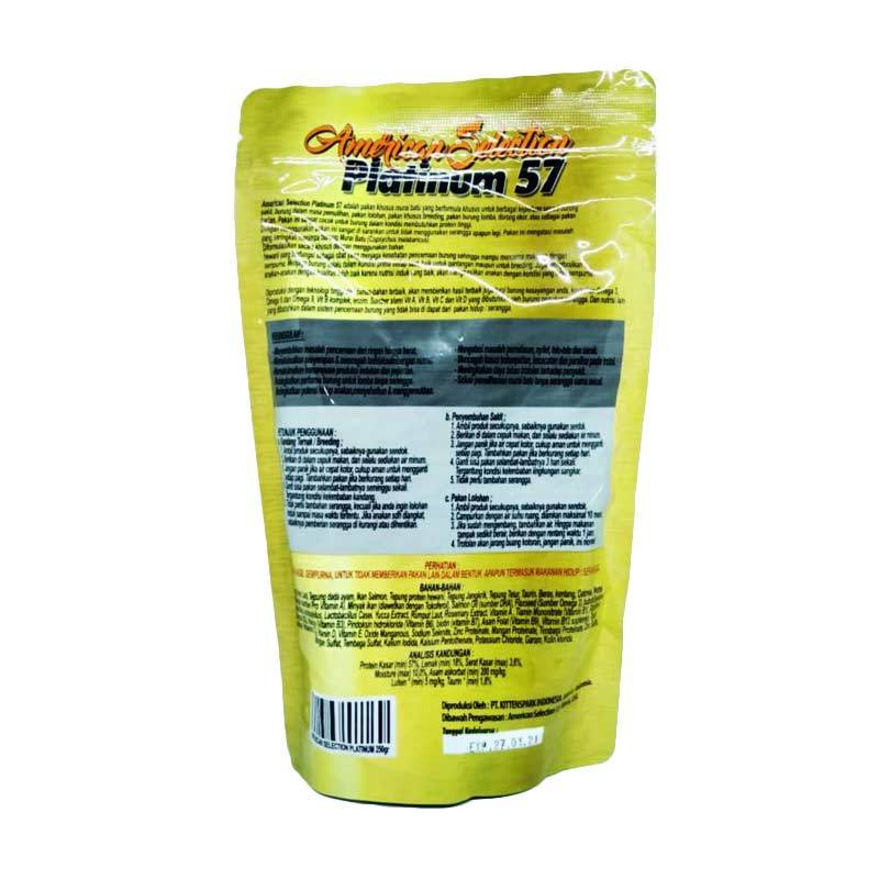 Jual American Selection Platinum 57 Pakan Ams Lolohan Burung