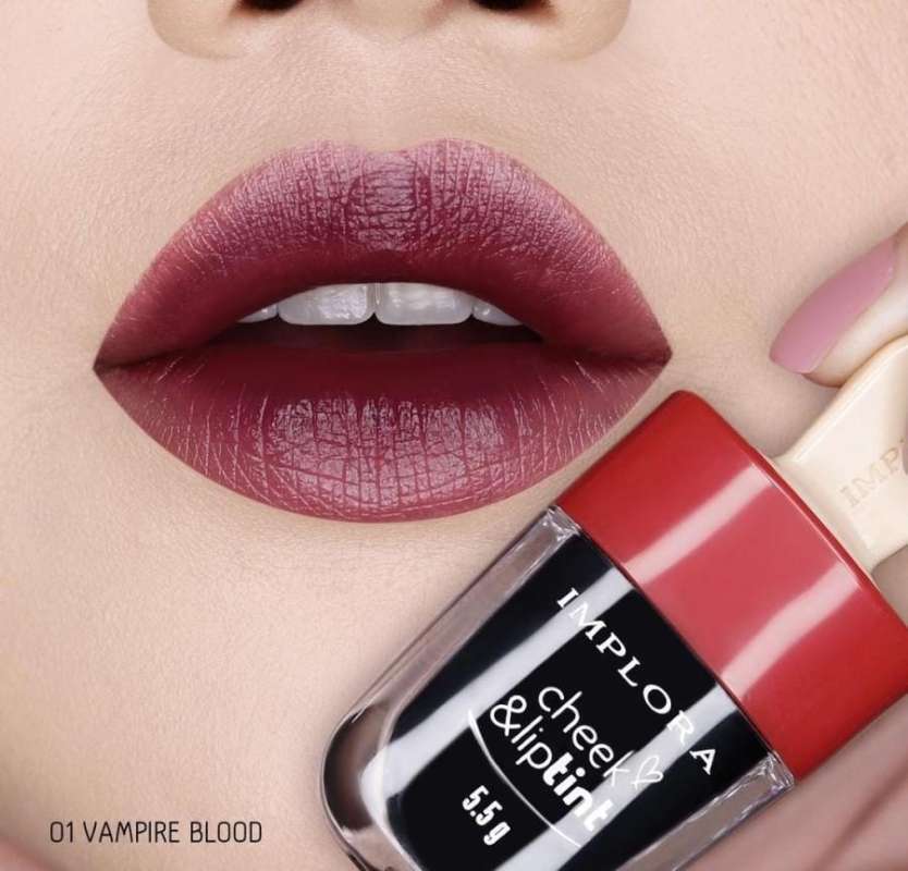 Lip Tint Implora Implora Cheek and Liptint Lipstik Murah
