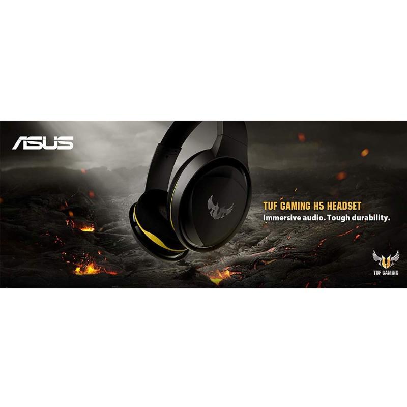 asus gaming headset tuf h5 black