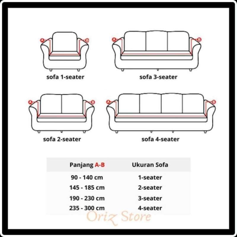 Jual Cuci Gudang Cover Sofa Seater Sarung Sofa 1 2 3 4 Seater
