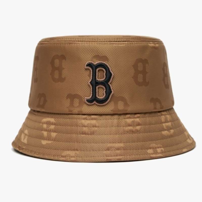 Jual MLB Monogram nylon jacquard bucket 