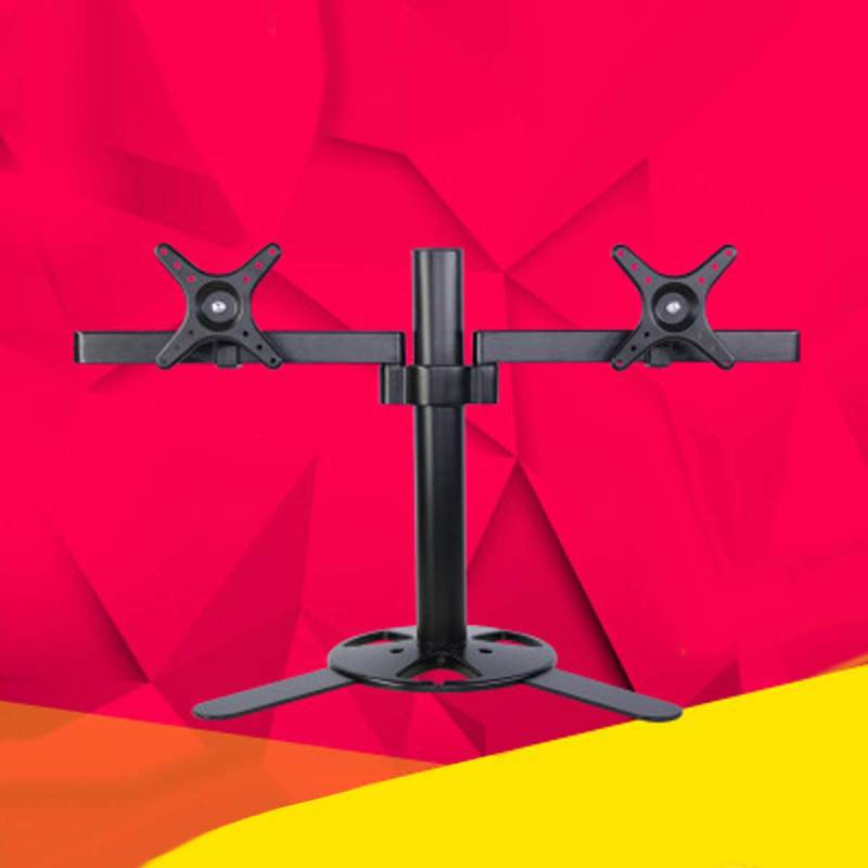 Jual Dual Screen Holder Tv Mount Monitor Holder Arm 2 Lcd Monitor Holder 2 Screens Monitor Bracket Black 17 27 Inch Online September 2020 Blibli Com