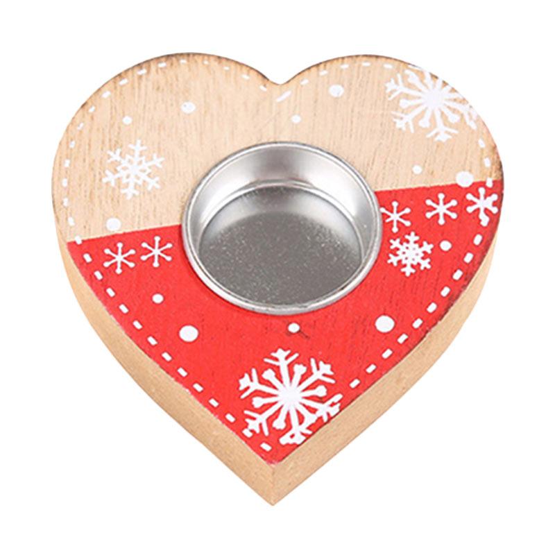 Jual Bluelans Love Christmas Wooden Tree Star Heart Shape Table Candle Holder Wedding Party Decor Online Oktober 2020 Blibli Com