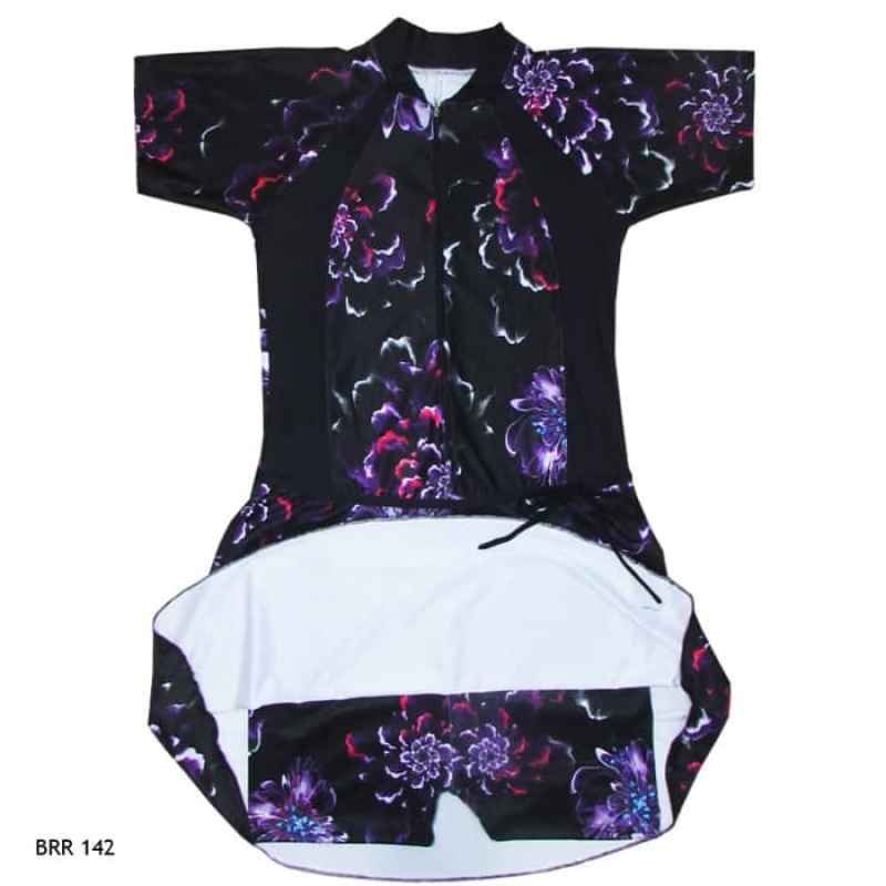 Jual Baju Renang Remaja Wanita Model Diving Rok Motif Bunga Hitam Ungu Online September 2020 Blibli Com