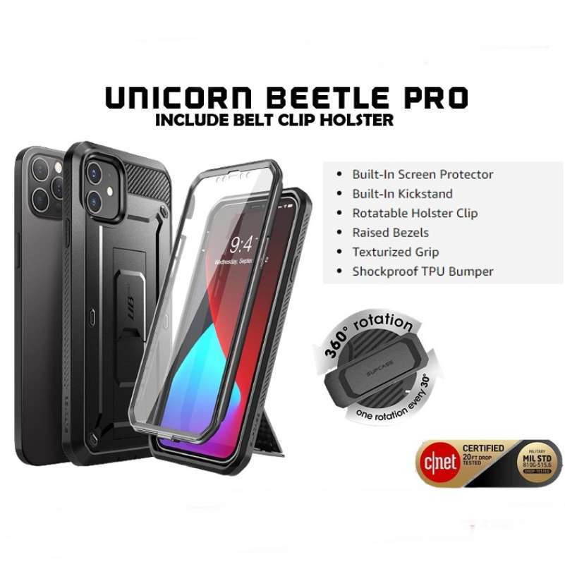 Case iPhone 12 Pro Max 12 Pro Mini SUPCASE UB PRO Include Holster