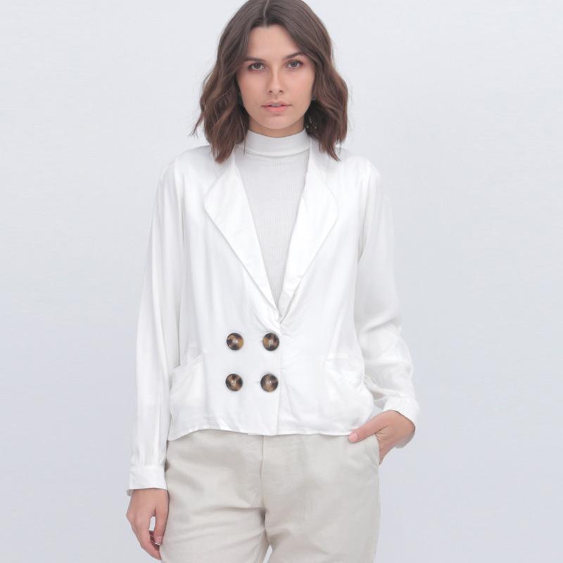 Jual Odiva Woman Natalie Blouse White Wanita Online Maret 2021 Blibli