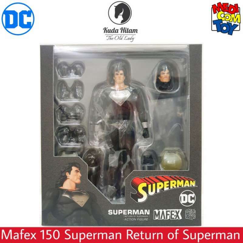 Jual Medicom Toy Mafex 150 Superman Return Of Superman Black Suit