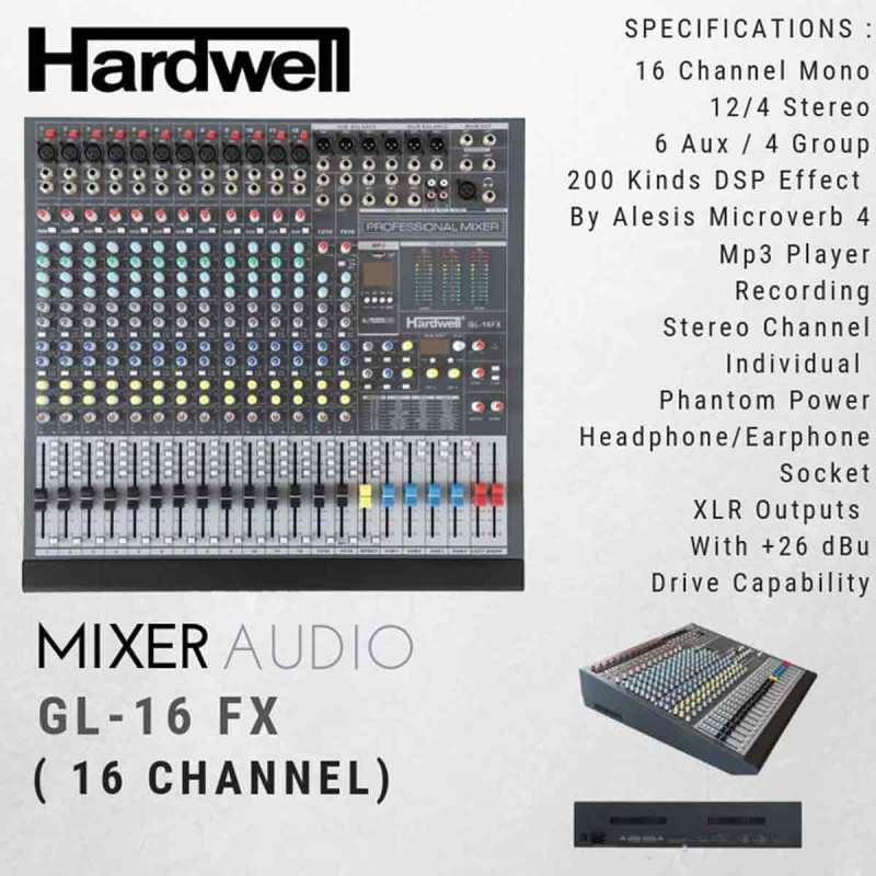 Jual Mixer Hardwell Gl 16 Fx Online September 2020 Blibli Com