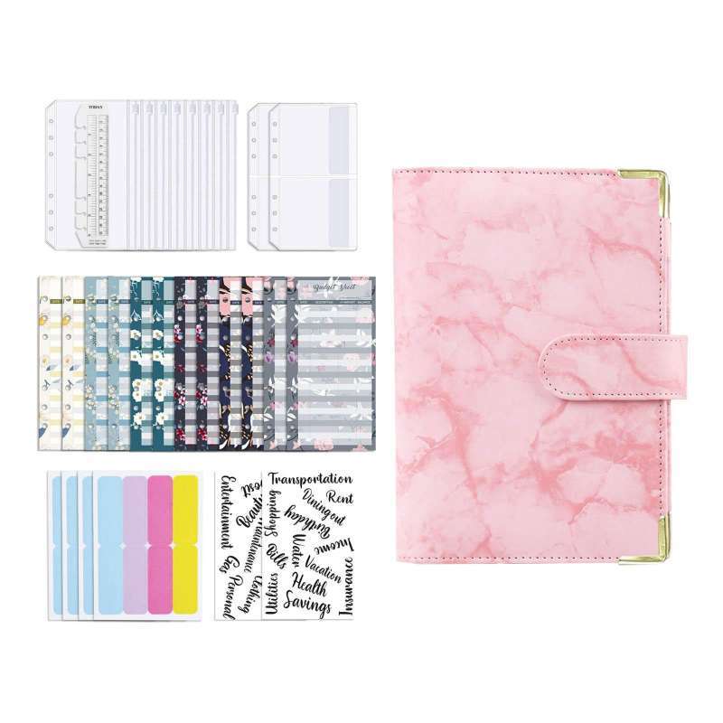 Promo Notebook Binder with Label Stickers for Cash Bills ...