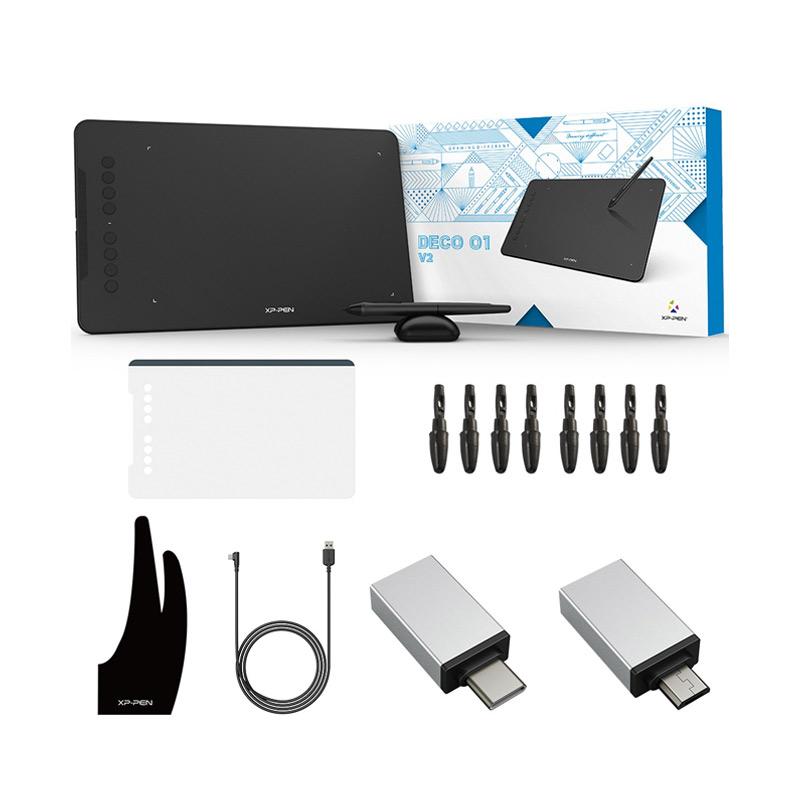 Jual Xp Pen Deco 01 V2 Drawing Pen Tablet Support Android Versi 6 O Laters Online November 2020 Blibli