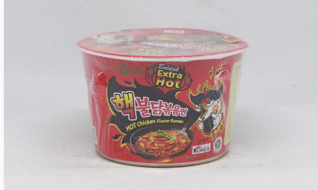 Jual Samyang Extra Hot Chicken Ramen Cup Mie Instan 105 G Online September 2020 Blibli Com